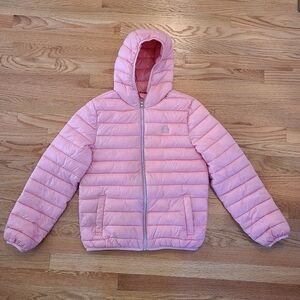 Girls Benetton Padded Jacket with Hood Sz 13-14